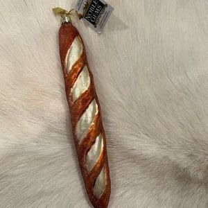 KURT ADLER Noble Gem Italian Bread Glass Ornament